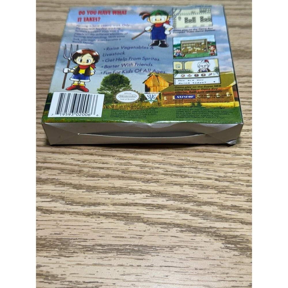 Harvest Moon Nintendo Game Boy‎ GB 1998 Cardboard BOX ONLY READ